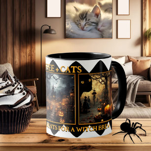 Koffie Katten Heks Brew Halloween Foto Mok