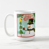 Koffie Kerst Leuke Whimsical Snowman Mok (Links)