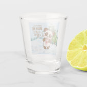 koffie , kerst shot glas (Achterkant)