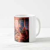 Koffie Kerstmis mok met veel feesten. (Voorkant rechts)