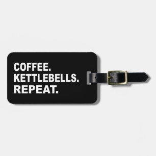 Koffie Kettlebells Herhalen Bagagelabel