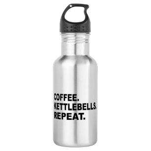 Koffie Kettlebells Herhalen Waterfles
