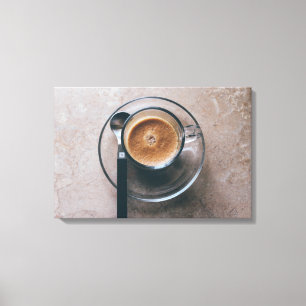Koffie Keuken Muur Kunst Canvas Afdruk