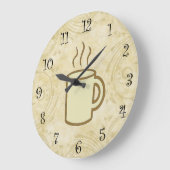 Koffie Kitchen wandklokken Grote Klok (Hoek)