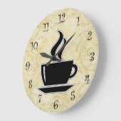 Koffie Kitchen wandklokken Grote Klok (Hoek)