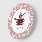 Koffie Kitchen wandklokken Grote Klok (Hoek)