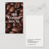Koffie Koffiebonen Visitekaartje (Voorkant / Achterkant)