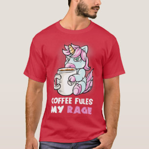 Koffie komt mijn woede in mijn Mok, Caffeine Funny T-shirt