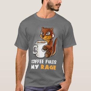 Koffie komt mijn woede in mijn Mok, Caffeine Funny T-shirt