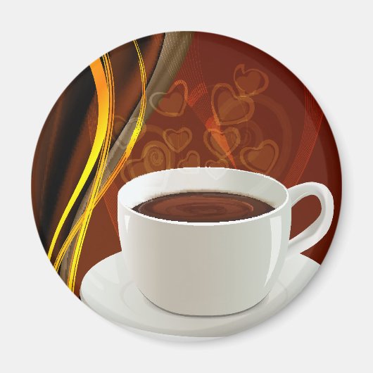 Koffie Kunst Café Magneet (Voorkant)