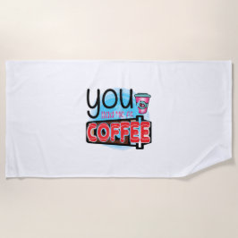 Koffie-kunst die je me had bij koffie strandlaken