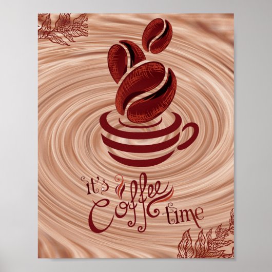 Koffie Kunstwerk Decor Wall-hanging Espresso Digit Poster (Voorkant)