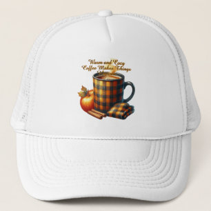 Koffie laat dingen gebeuren trucker pet