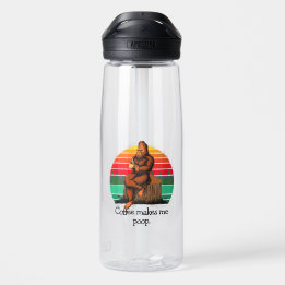 Koffie laat me Bigfoot Sasquatch poepen Grappig Waterfles