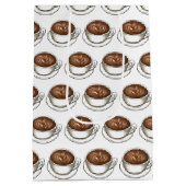 Koffie Latte Cappuccino Verjaardagsfeest Brunch Medium Cadeauzakje (Achterkant)