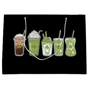 Koffie Latte Groen Schattig Iers St. Patrick's Dag Groot Cadeauzakje