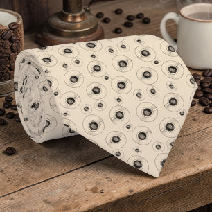 Koffie Latte Liefhebbers Aangepaste Das