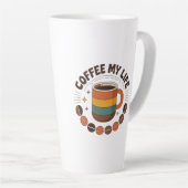 Koffie latte mok (Rechterhoek)