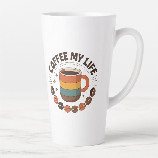 Koffie latte mok (Rechts)