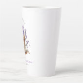 Koffie latte verjaardag gepersonaliseerd latte mok (Voorkant)