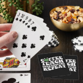 Koffie Leer Shenanigans Herhaal Disco Ball Leraar Pokerkaarten (Insitu)