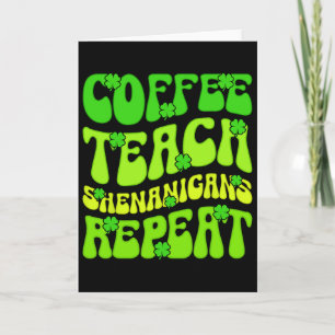 Koffie Leer Shenanigans Herhaal Leraar St Patrick Kaart