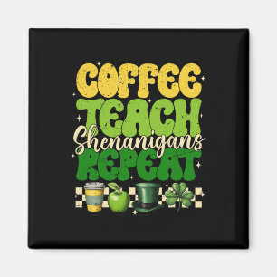 Koffie Leren Streken Herhalen Leraar St Patrick Magneet