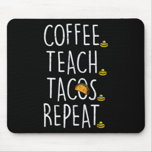 Koffie Leren Tacos Herhalen Cinco De Mayo Mexicaan Muismat
