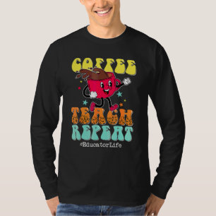 Koffie Lesgeven Herhalen Opvoeder Leven Luipaard T T-shirt