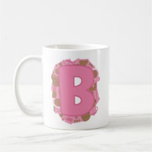 Koffie Letter B: Monogram Initiaal