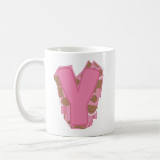 Koffie Letter Y: Monogram Initiaal Koffiemok