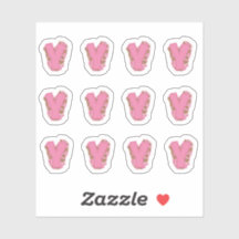 Koffie Letter Y: Monogram Initiaal Stickerblad