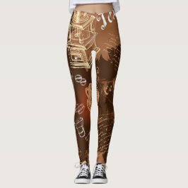 Koffie-liefde II Leggings