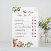 Koffie liefde is brouwen zei ze spel (Staand voorkant)