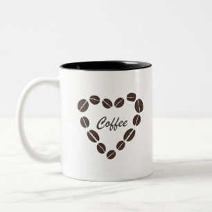 Koffie-liefdesbrood Tweekleurige Koffiemok