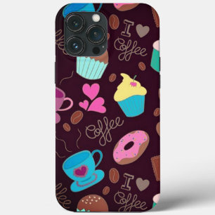 Koffie Liefhebber Bekers & Cupcakes iPhone 13 Pro Max Hoesje