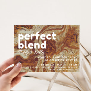 Koffie liefhebbers bruiloft douche uitnodiging