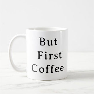 Koffie liefhebbers mok – maar eerste koffie ochten