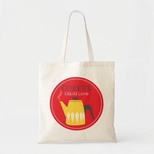 Koffie - Liquid Love Tote Bag (Voorkant)