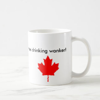 koffie-logo, MapleLeaf geschilderd, ik drink co.. Koffiemok