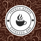 Koffie logo Typografie Sticker