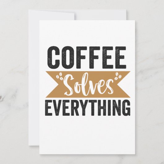 Koffie lost alles grappige cafeïne liefhebber cade kaart (Voorkant)