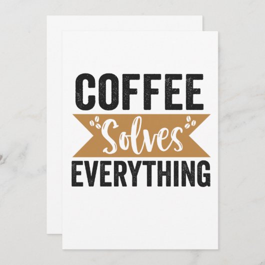 Koffie lost alles grappige cafeïne liefhebber cade kaart (Voorkant / Achterkant)