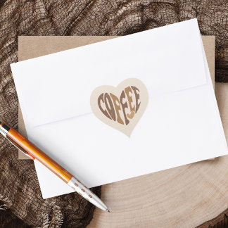 Koffie Lover Hart Sticker