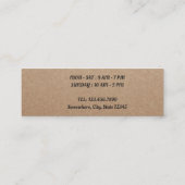 Koffie Loyalty Card Rustic 10 Punch (Achterkant)