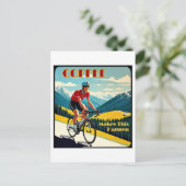 Koffie maakt dit mogelijk fietsen briefkaart (Staand voorkant)