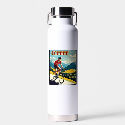 Koffie maakt dit mogelijk fietsen waterfles (Voorkant)