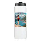 Koffie maakt dit rennen mogelijk thermosbeker (Voorkant)