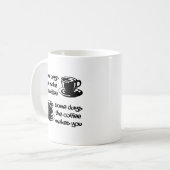 Koffie Maakt Je Grappig Mokke Koffiemok (Voorkant links)