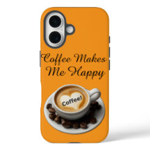 Koffie Maakt Me Gelukkig Schattig